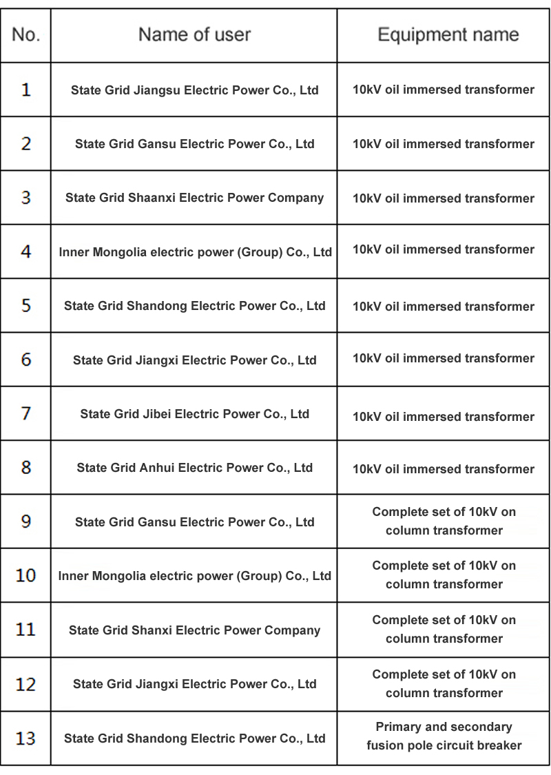State Grid project performance in recent years